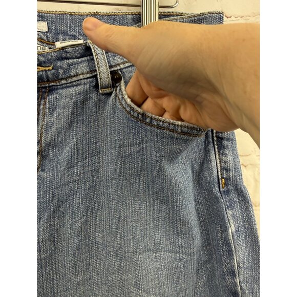 Liz Claiborne Jeans Womens Size 10 Long Straight Leg Blue Casual High Waisted - Picture 6 of 6